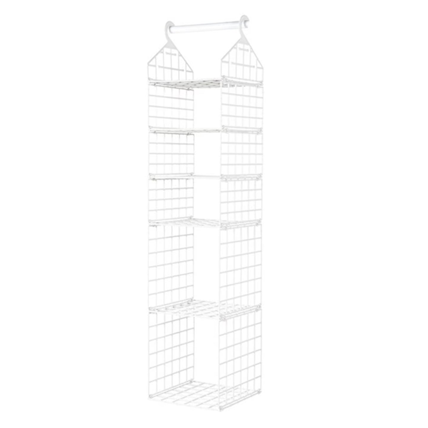 Closetmax™ Foldable Hanging Organizer – Multi-Tier Space Saver for Pajamas, Coats, Sweaters & More