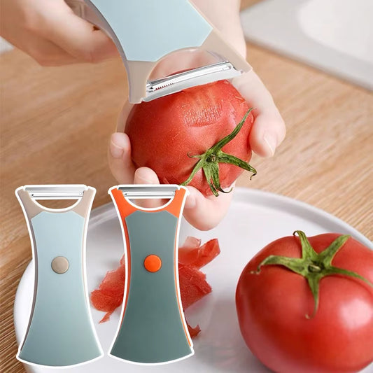Sharpslice™ 2-In-1 Stainless Steel Peeler & Slicer – Dual-Action Tool for Effortless Prep