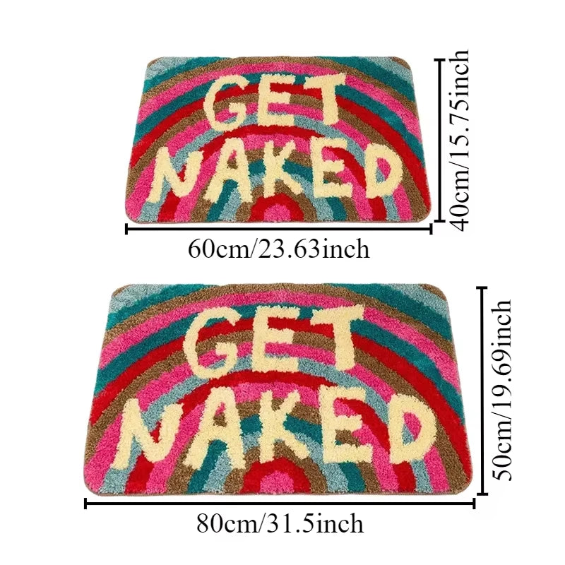 Colorpop™ Rainbow Tufted Bath Mat – Soft, Absorbent Accent Rug for Bathroom, Entryway, or Living Room